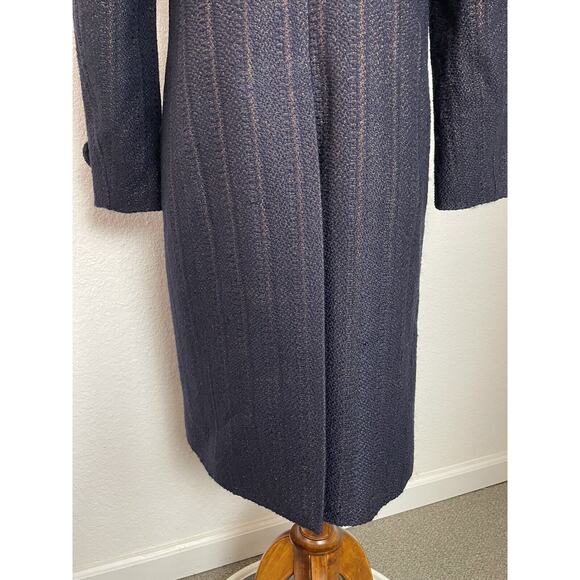 CNC Costume National Navy Long Coat - Picture 10 of 11